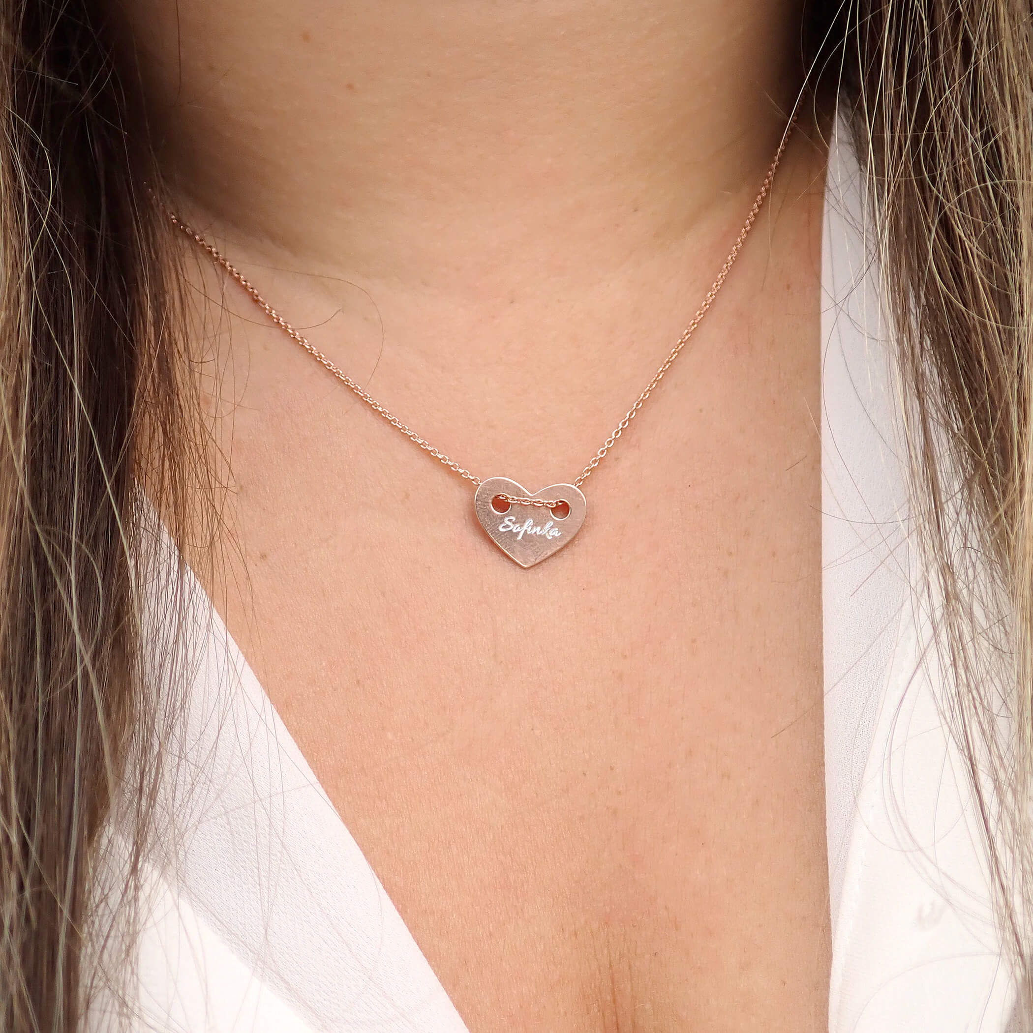 srdíčko rose gold
